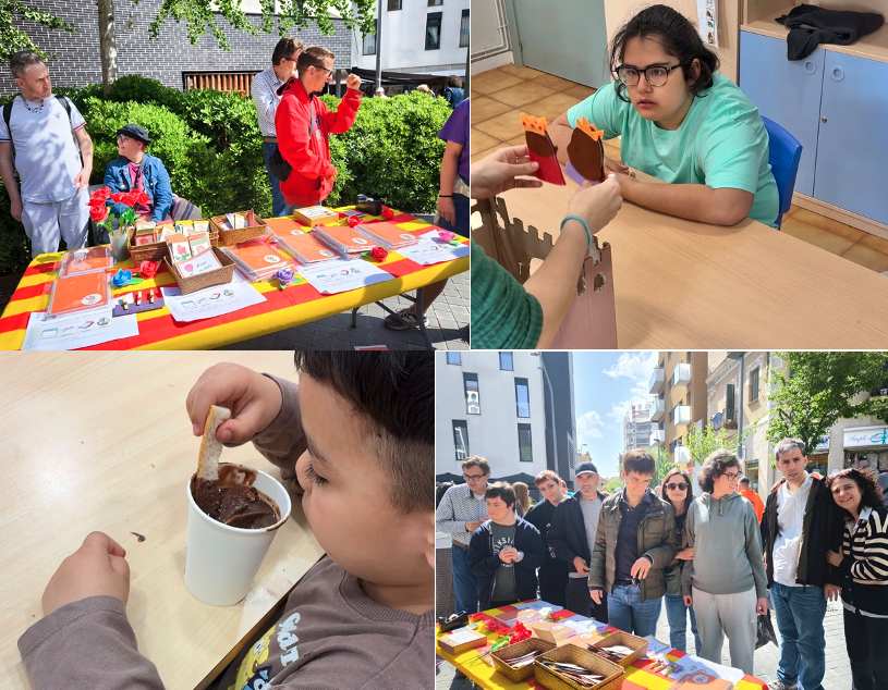 Autisme GURU: Sant Jordi de calle, chocolate y leyenda